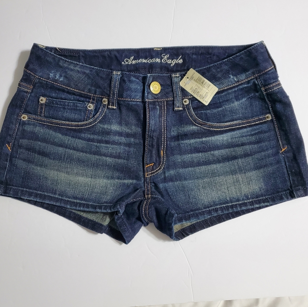 NWT American Eagle Outfitters Dark Blue Denim Shorts